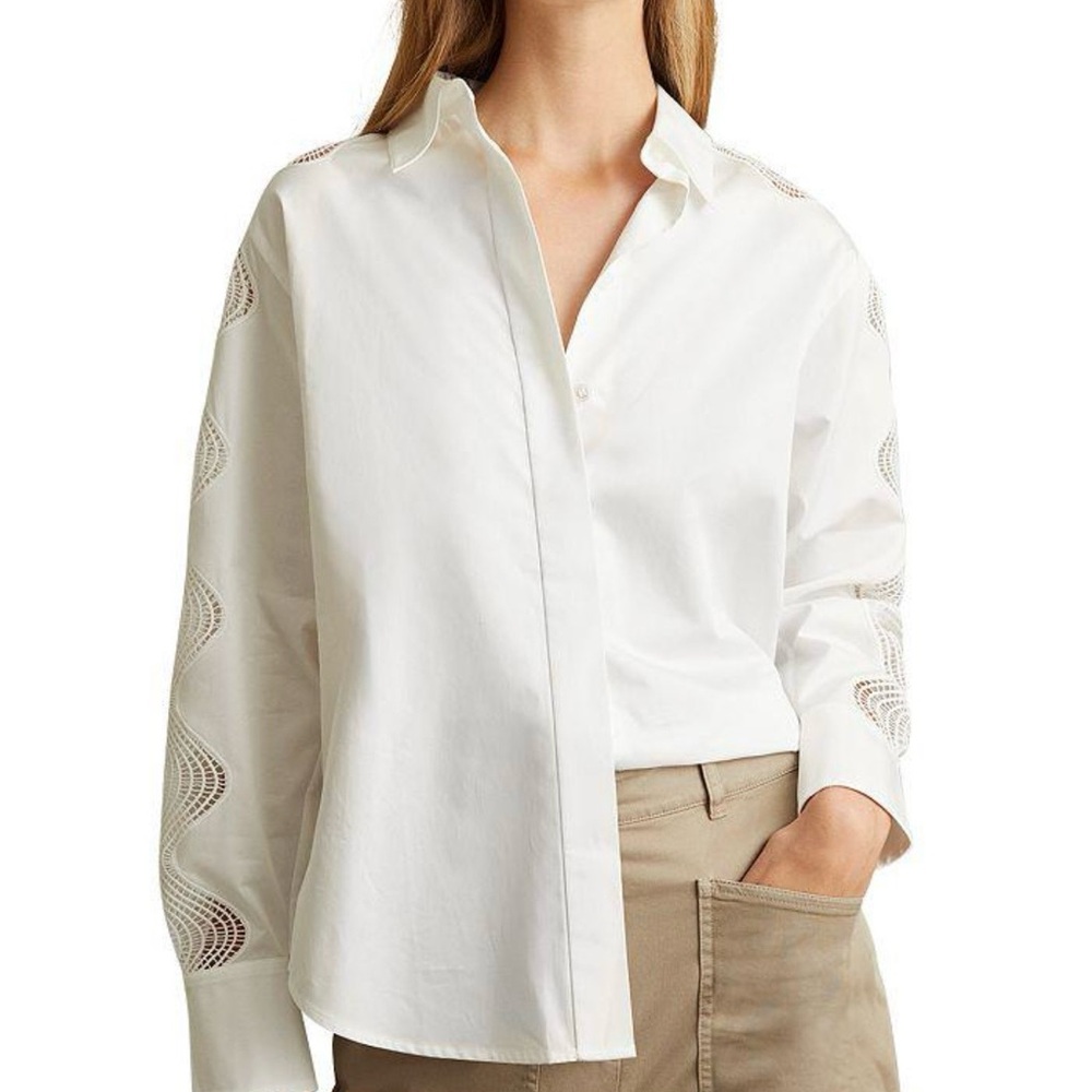 Reiss Tate Cotton Lace blouse, original price$265.00